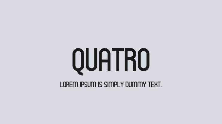 Quatro Font