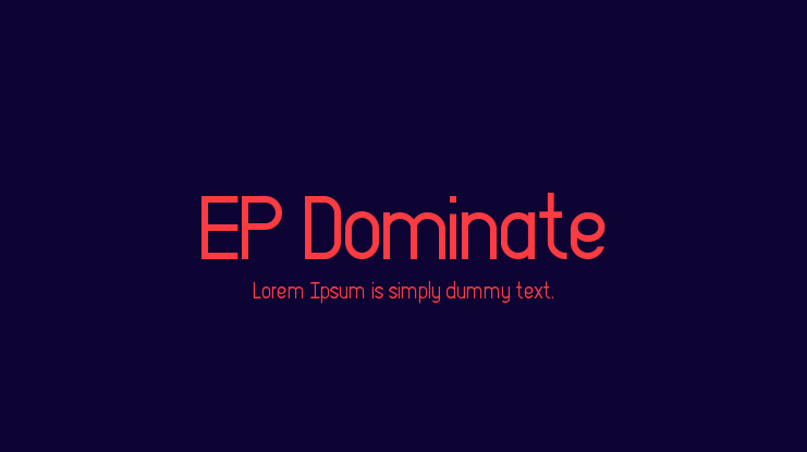 EP Dominate Font