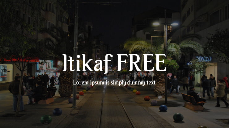 Itikaf FREE Font