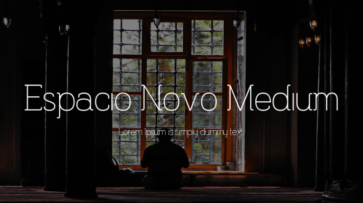 Espacio Novo Medium Font