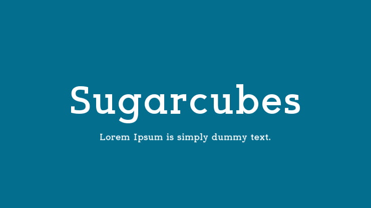 Sugarcubes Font Family