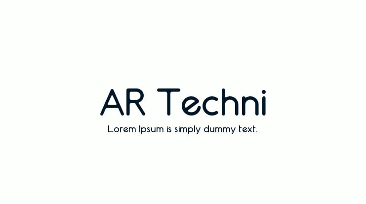 AR Techni Font