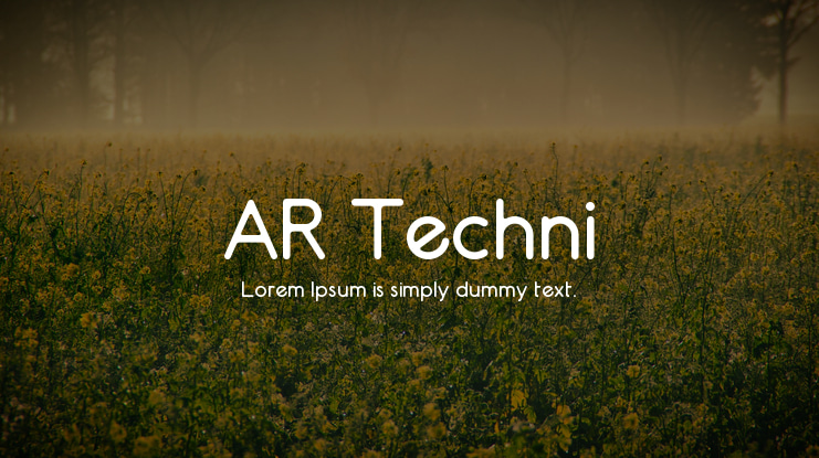 AR Techni Font