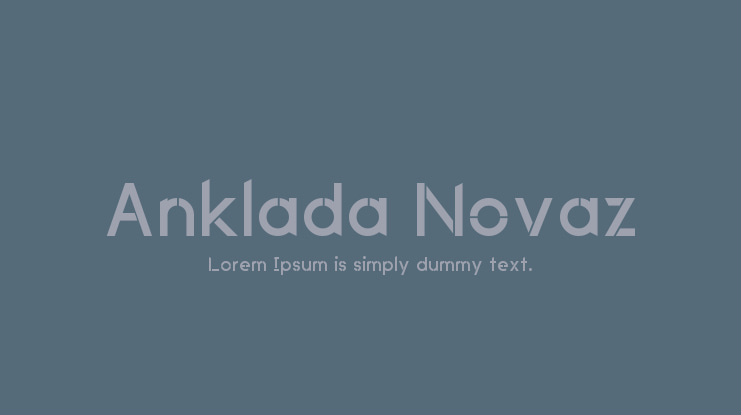 Anklada Novaz Font Family