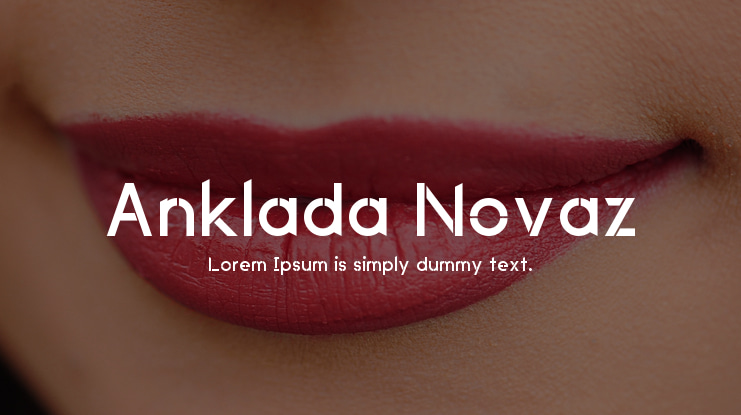 Anklada Novaz Font Family