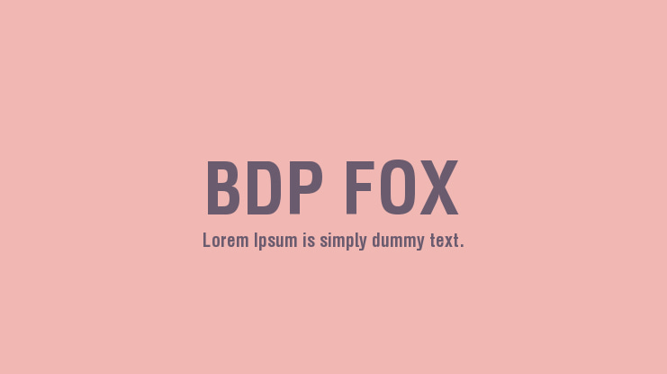 BDP FOX Font