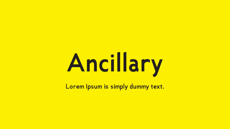 Ancillary Font Family