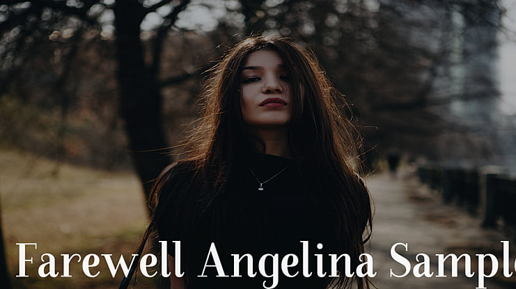 Farewell Angelina Sample Font