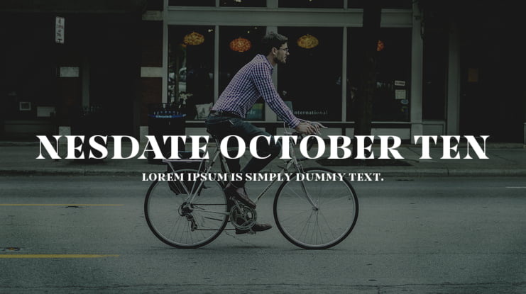Nesdate October Ten Font