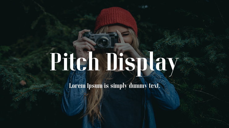 Pitch Display Font