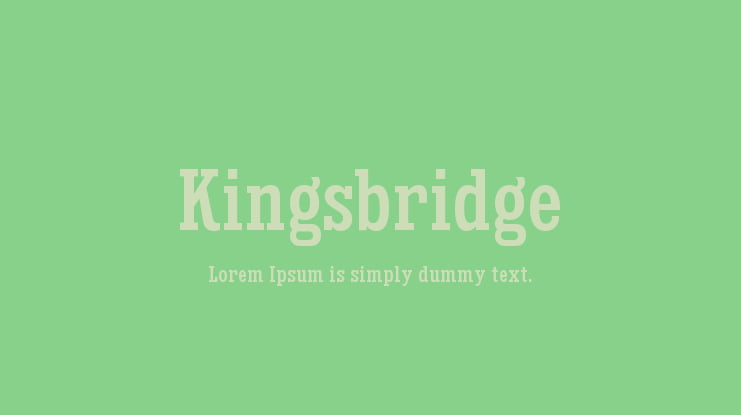 Kingsbridge Font Family