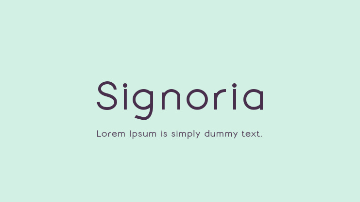 Signoria Font Family