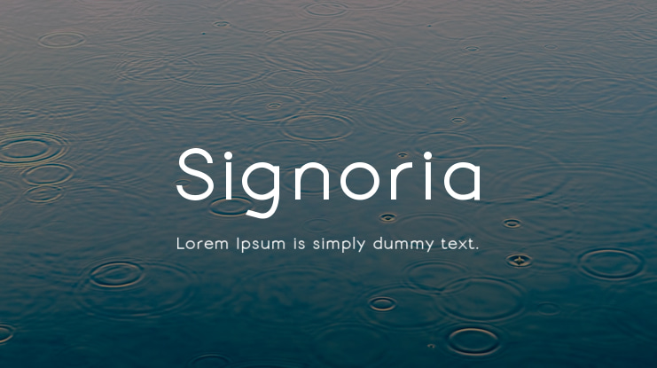 Signoria Font Family