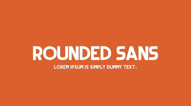 Rounded Sans Font