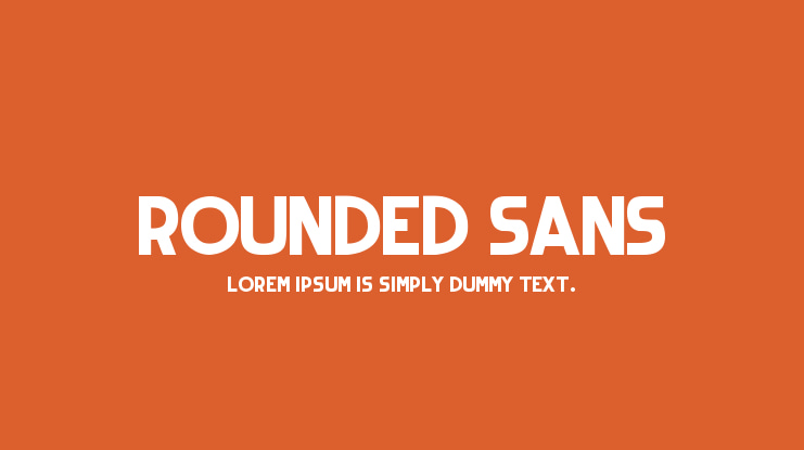 Rounded Sans Font