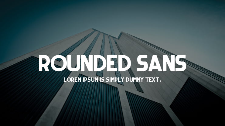 Rounded Sans Font