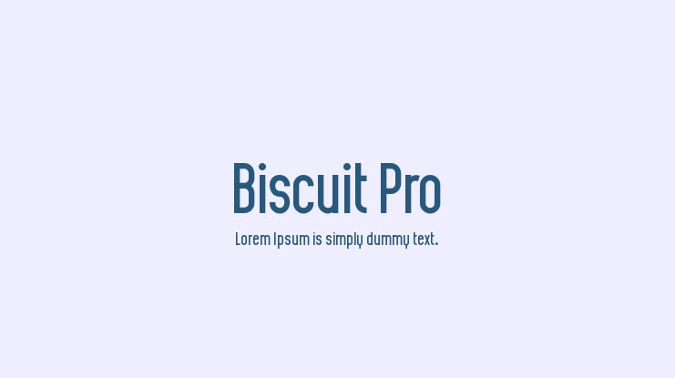 Biscuit Pro Font