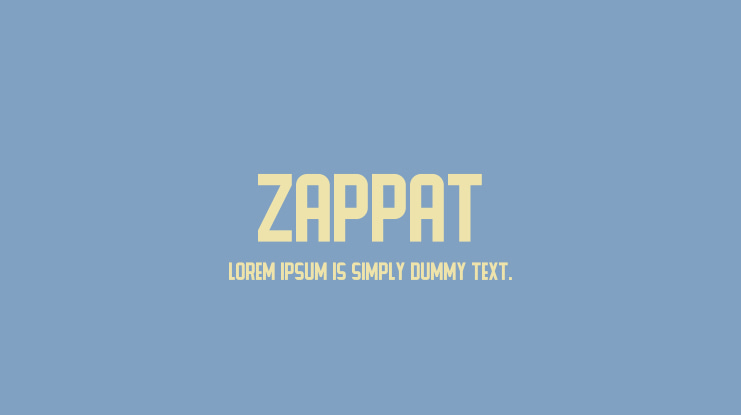 ZAPPAT Font