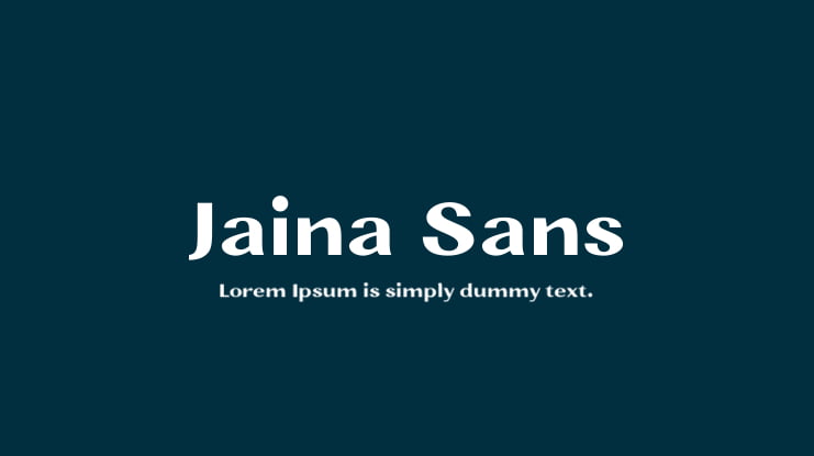 Jaina Sans Font