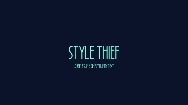 Style Thief Font