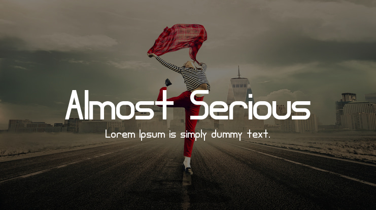Almost Serious Font Family
