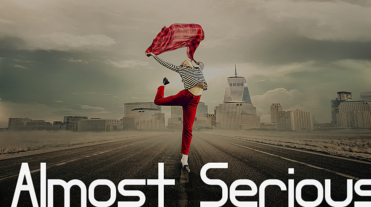 Almost Serious Font Family