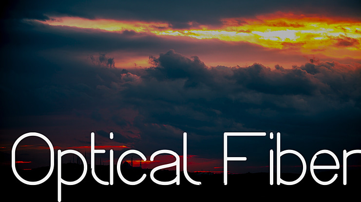 Optical Fiber Font Family