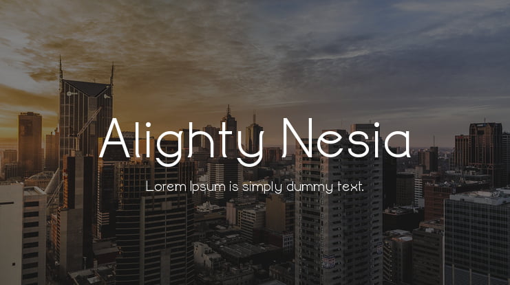 Alighty Nesia Font Family