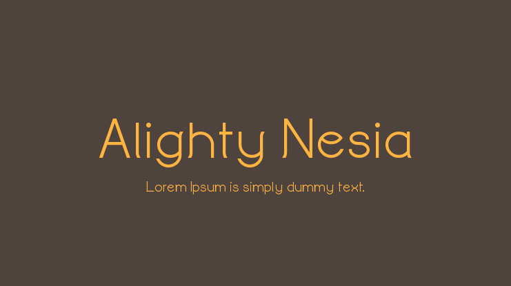 Alighty Nesia Font Family