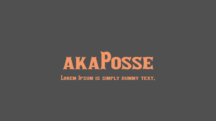akaPosse Font