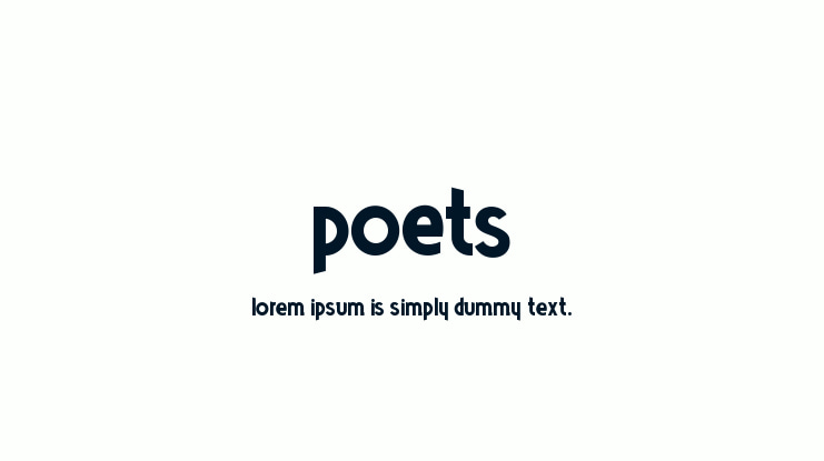 Poets Font Family