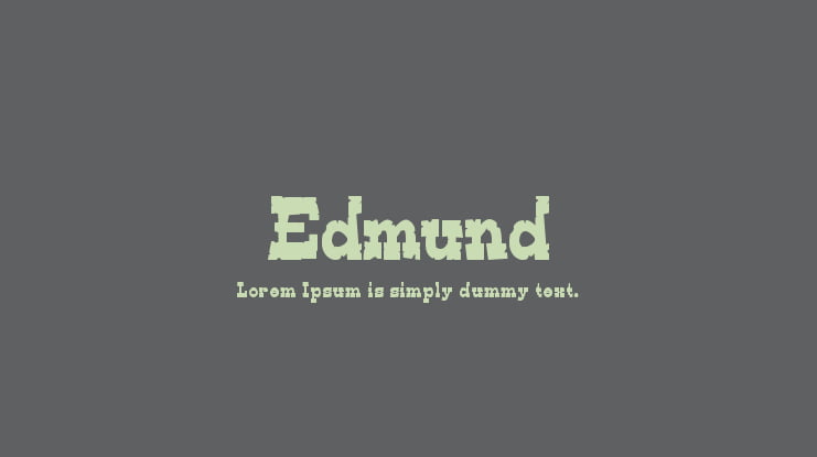 Edmund Font Family