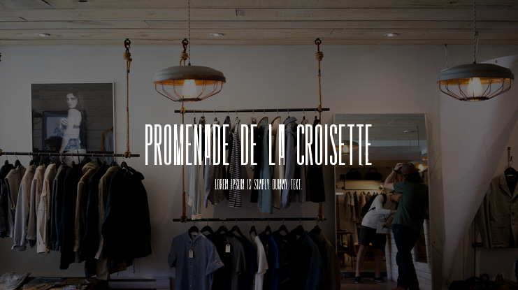 Promenade de la Croisette Font