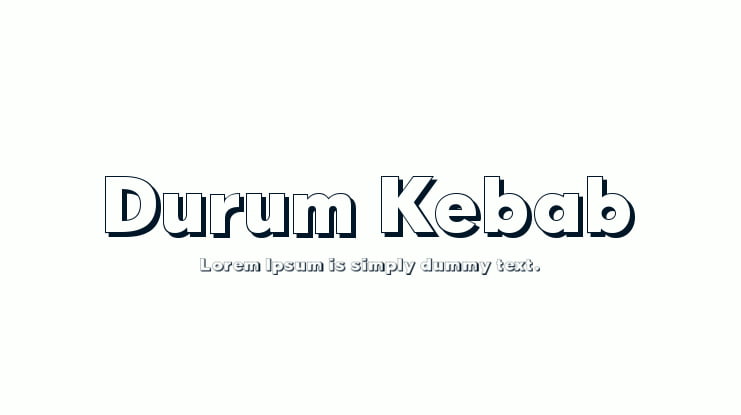 Durum Kebab Font