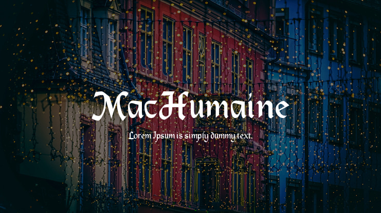 MacHumaine Font