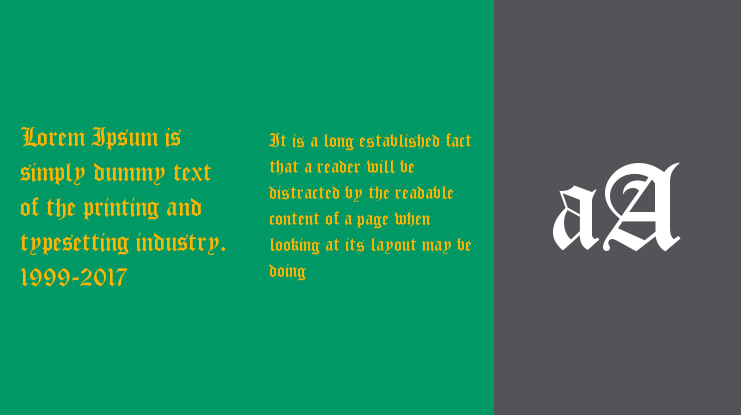 CloisterBlack BT Font