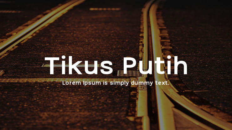 Tikus Putih Font Family