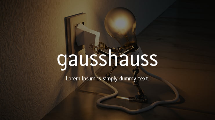 gausshauss Font Family