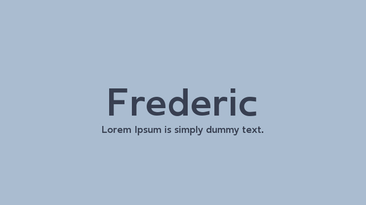 Frederic Font Family
