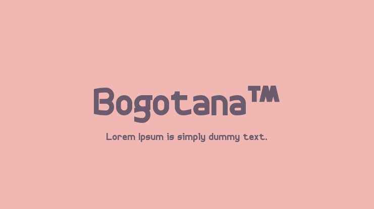 Bogotana™ Font Family