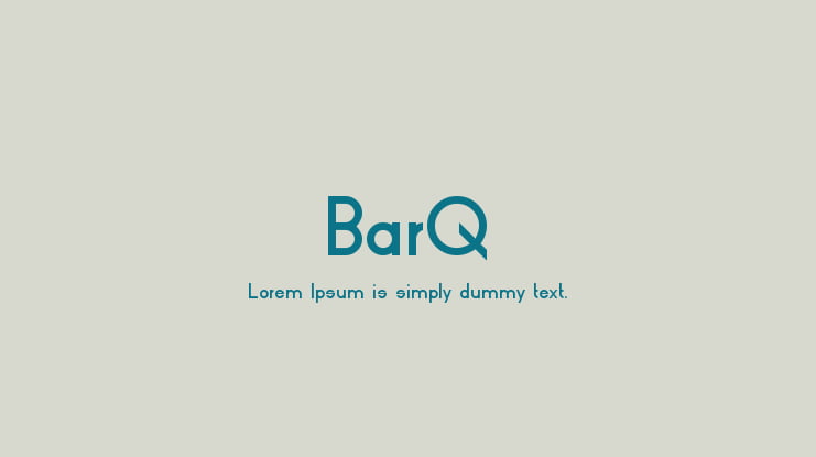 BarQ Font Family