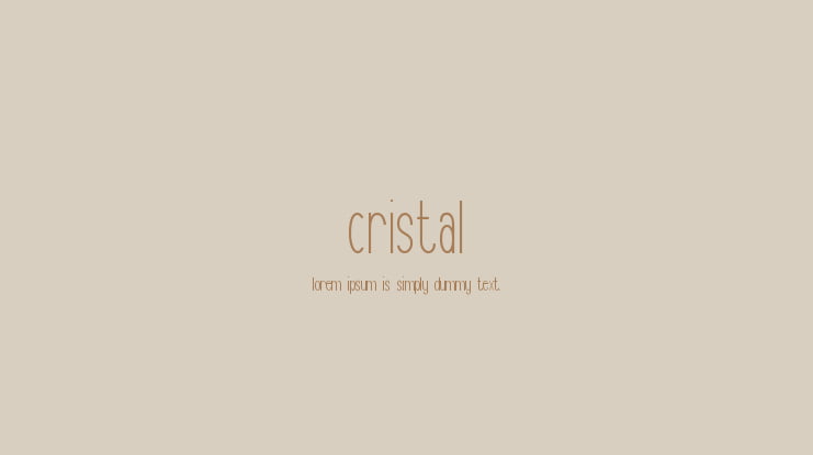Cristal Font