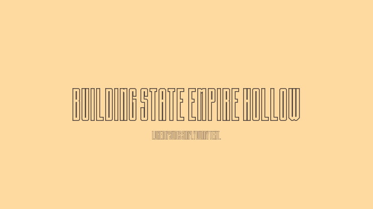 Building State Empire Hollow Font Family