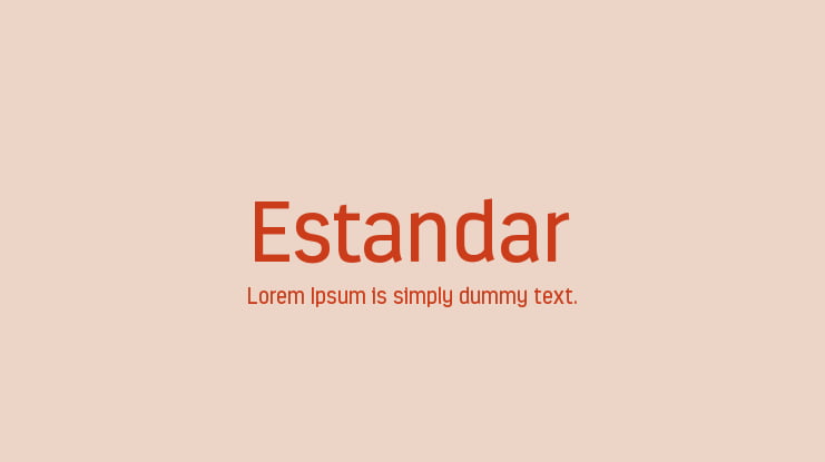Estandar Font