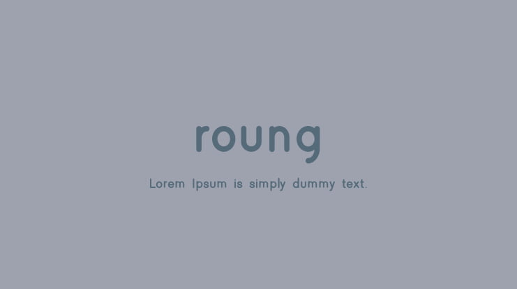 roung Font