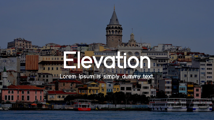 Elevation Font