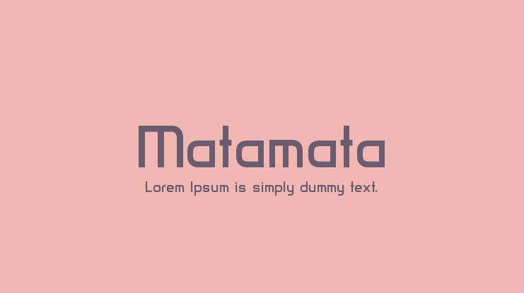 Matamata Font Family