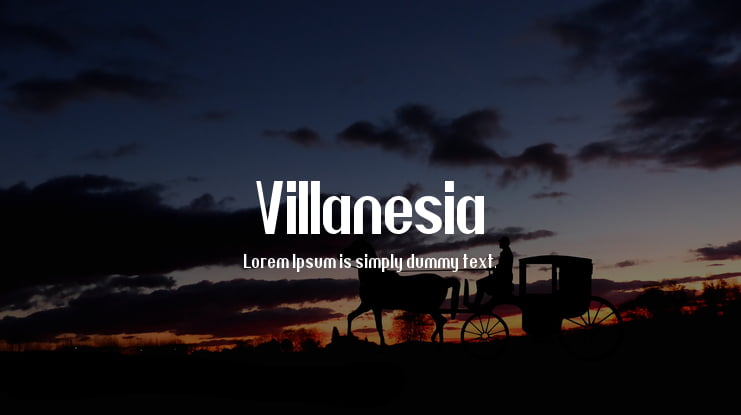 Villanesia Font
