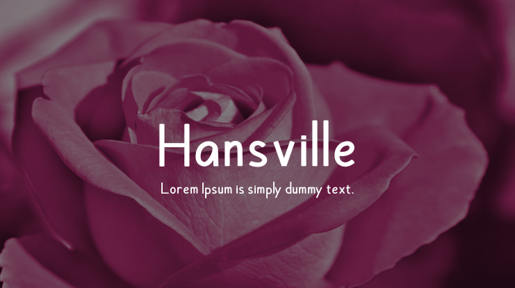 Hansville Font Family