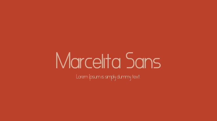 Marcelita Sans Font